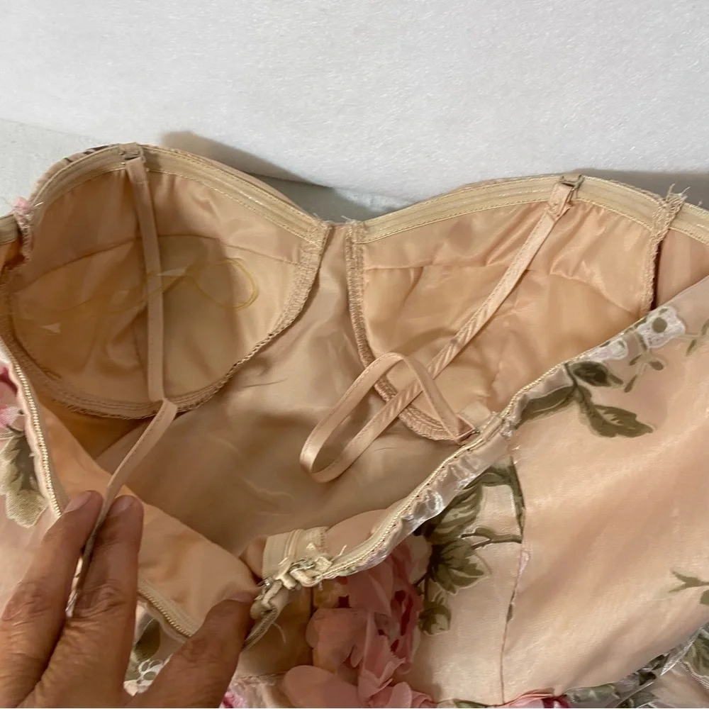 Ever After Dress Chic Floral Maxi Dress with Pink Accents - Picture 13 of 15